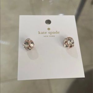 Kate Spade Neon gold silver stud earrings